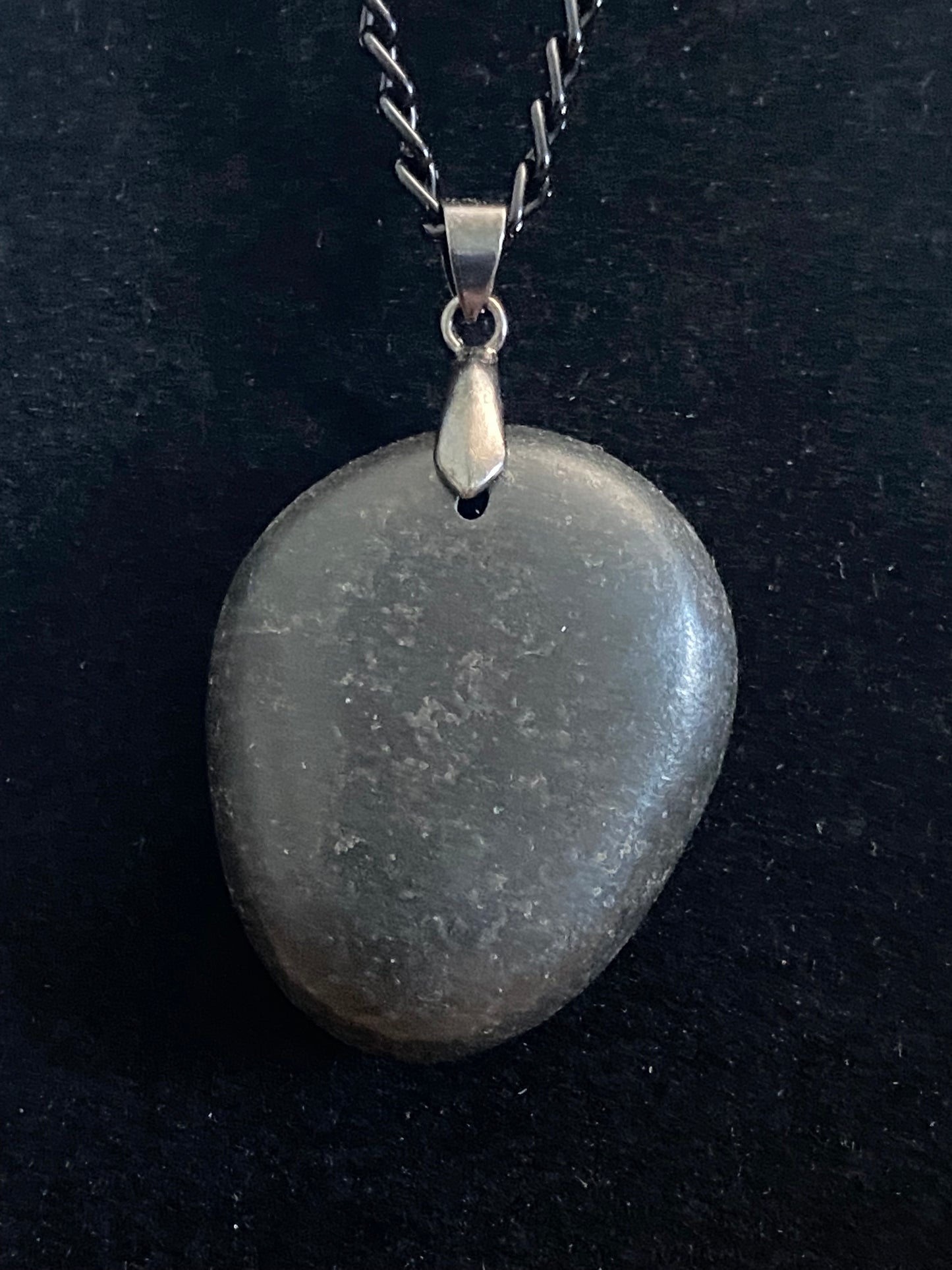 Black Rock & Black Chain Necklace 8